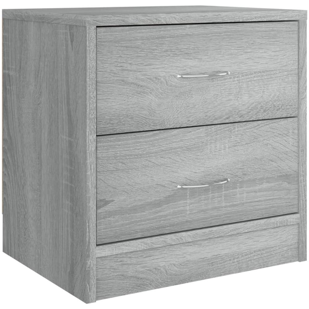 Comodini Grigio Sonoma 2pz 40x30x40 Cm In Legno Ingegnerizzato - Foto 2