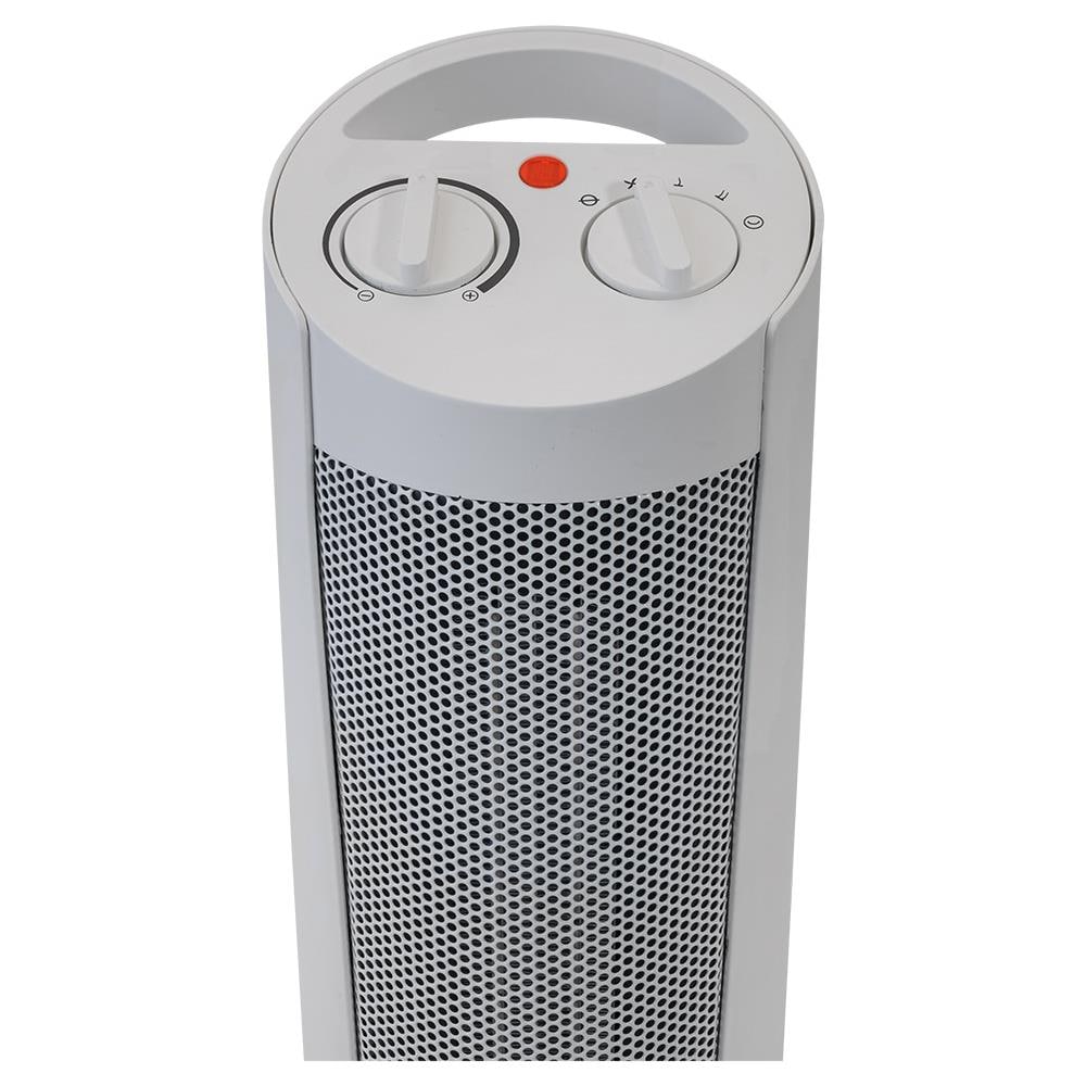 Termoventilatore PTC HP129 a Colonna Oscillazione Termostato Ambiente Regolabile Idoneo per Ambienti di 20 mq Potenza 2000 W Colore Bianco /Grigio - Foto 4