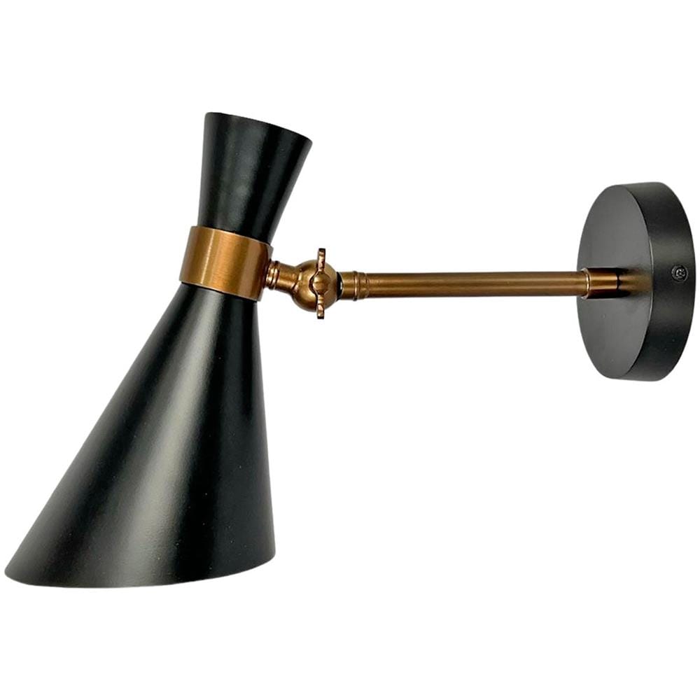 Scopo Del Cono Regolabile In Metallo Dorato Nero E Dorato - Foto 1