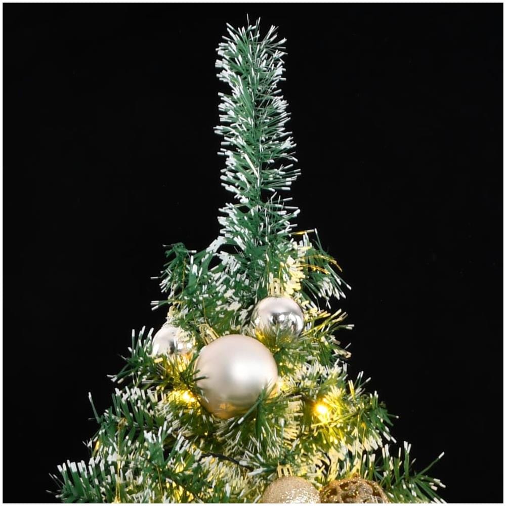 Albero Di Natale Artificiale Con 300 Led Palline E Neve 240 Cm - Foto 2