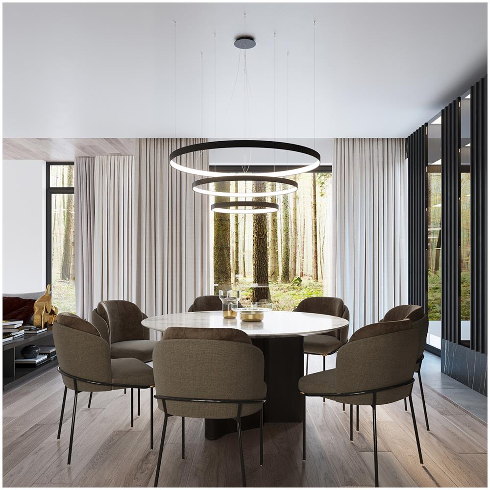Sollux Lighting Lampadario Rio 2 55/78 Bianco Led 4000k Th. 178 - Moderno Lampadario Bianco 150x78x78 Cm - Foto 1