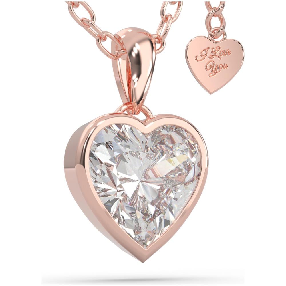 Collana in Argento Sterling, ""Love"", Oro rosa - Foto 1