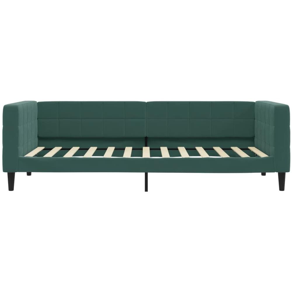 Letto Da Giorno Verde Scuro 90x200 Cm In Velluto - Foto 2