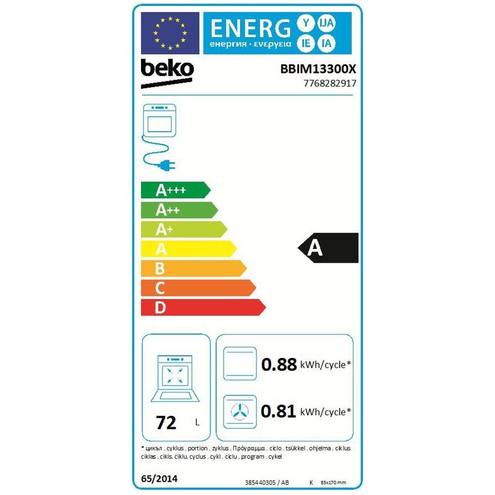 Forno Elettrico da Incasso BBIM13300X Capacità 72 L Multifunzione Potenza 2600 W Colore Nero - Foto 3