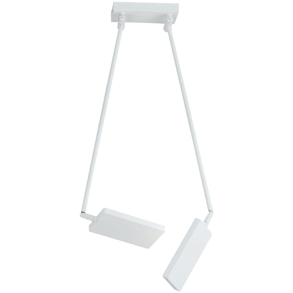 LED-BOOK-PL-BCO - Plafoniera a libro led a due bracci bianca 30 watt 3200 kelvin - Foto 2