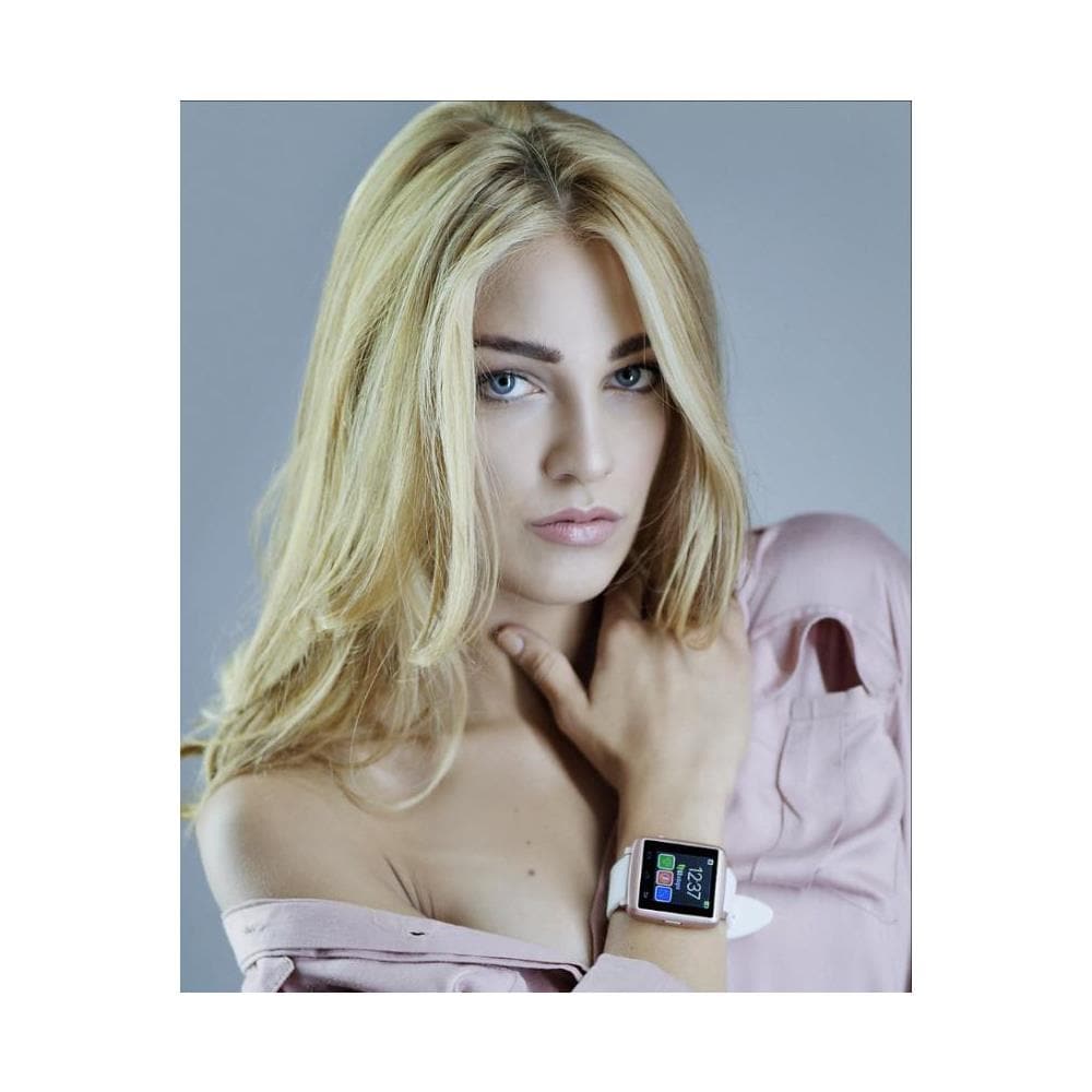 Smartwatch M2 Mini Display 1.44" Bluetooth Bianco / Rosa - Italia - Foto 2