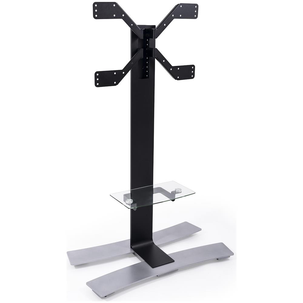 Stand Vesa 600x400 H 1400 W / Integrated Shelf Black - Foto 1
