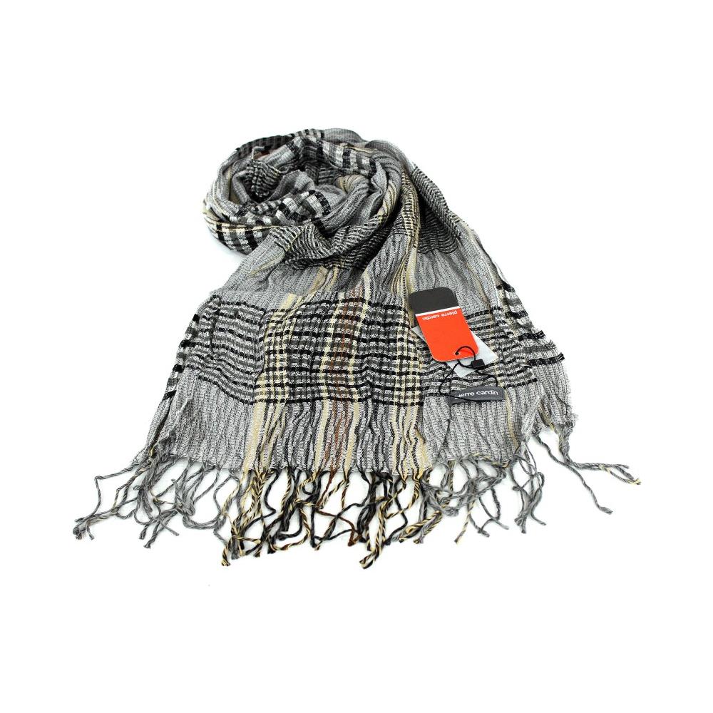 Sciarpa Uomo Pashmina Stropicciata Jc3398 Grigio - Foto 1