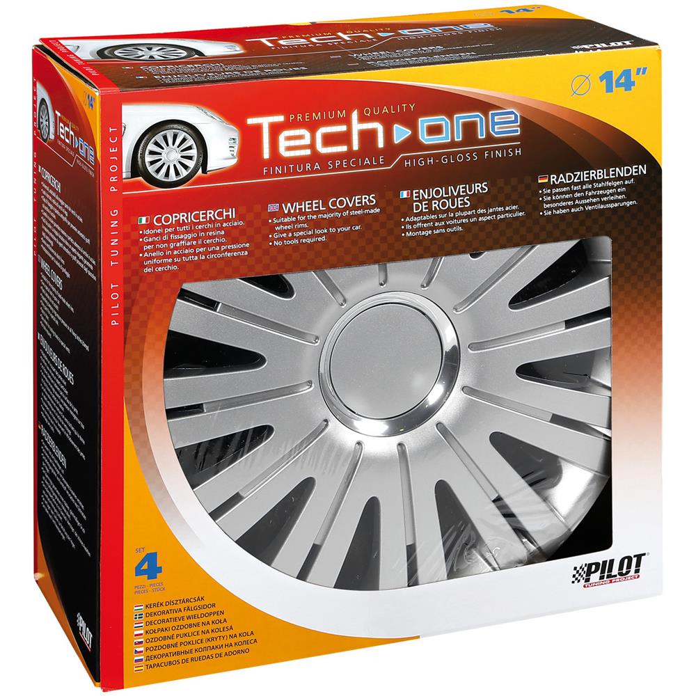 Copricerchi Auto Universali 14 Pollici Tech-one Active Silver 31556 - Foto 7