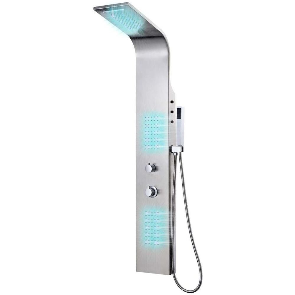 Sistema Pannello Doccia In Acciaio Inossidabile Curvo - Foto 2