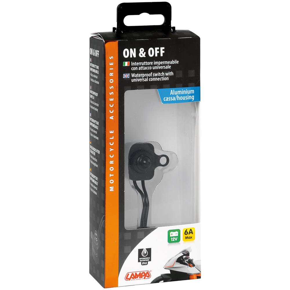 90463 On & Off Interruttore Impermeabile 12v Nero - Foto 3