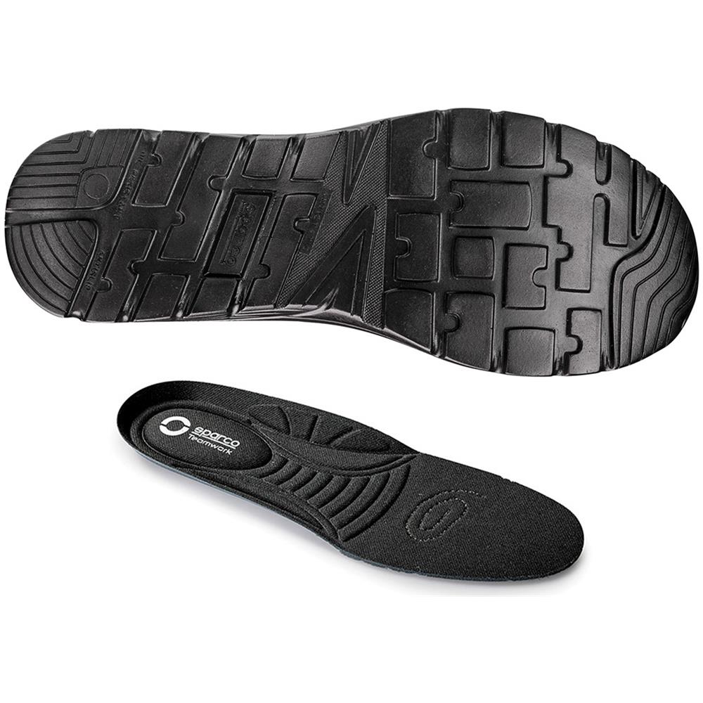 Sparco Practice S1p Scarpe Antinfortunistiche Indoor In Mesh Traspirante Nere-giallo Fluo (43)  - Foto 2