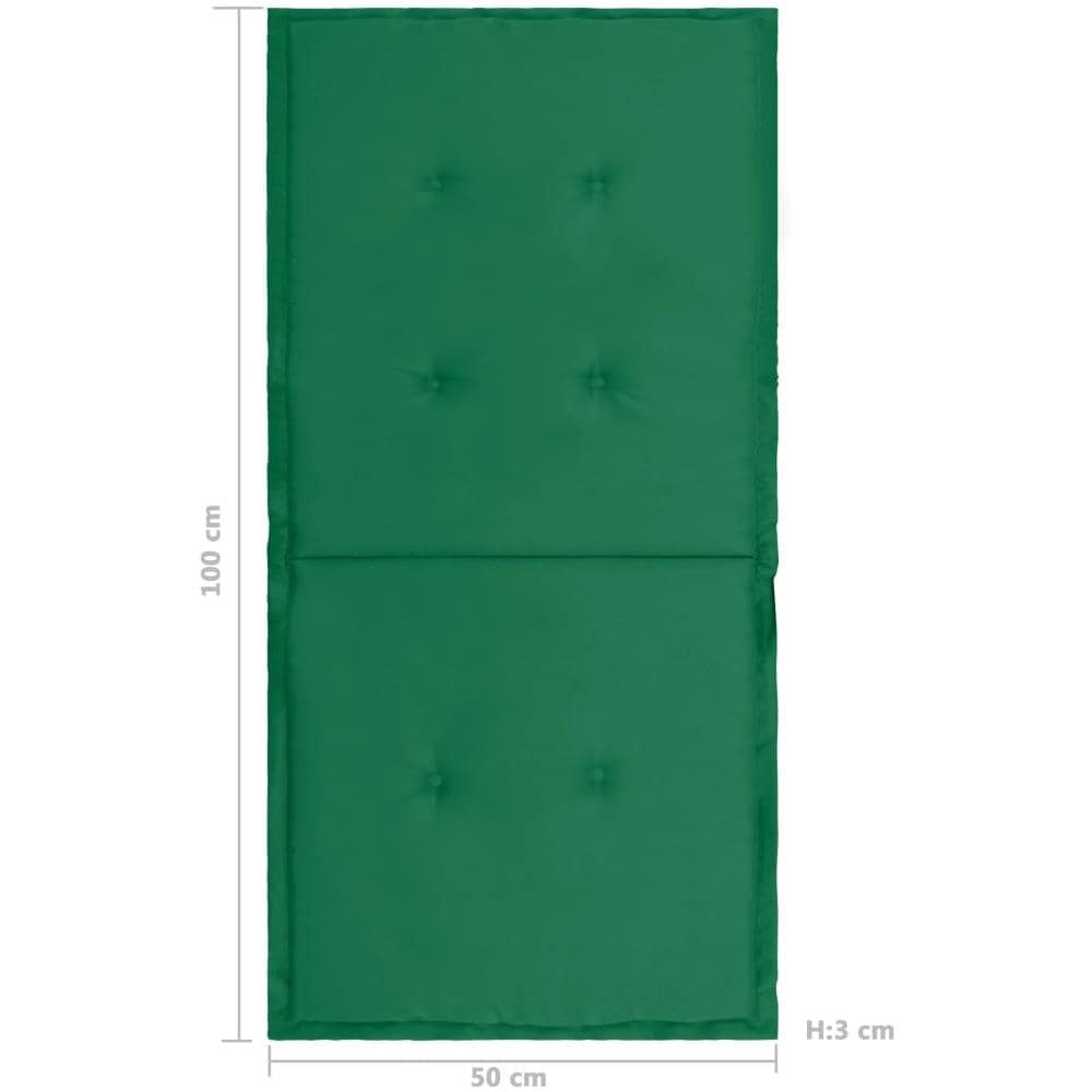 Cuscini per Sedie da Giardino 2 pz Verdi 100x50x4 cm - Foto 7