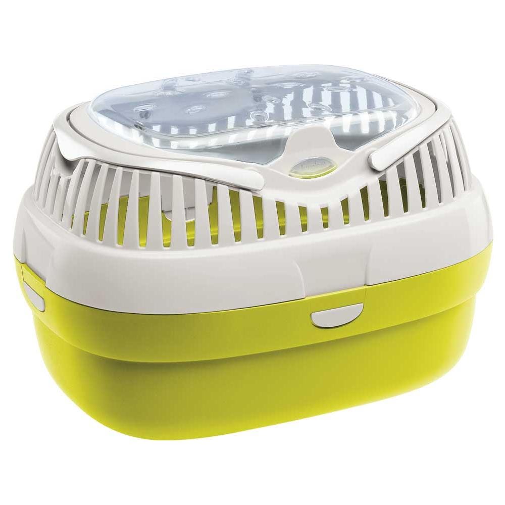 Trasportino Per Conigli, Porcellini D'india E Ratti Aladino Large, Plastica Con Coperchio Trasparente, Griglie Di Ventilazione E Manico - Foto 1