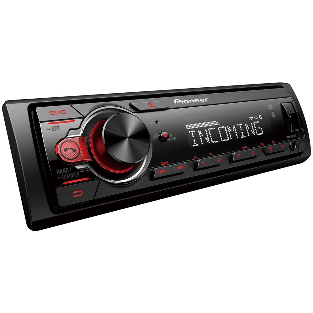 Ricevitore MVH-330DAB con 1-DIN DAB /DAB+ Bluetooth Illuminazione Rossa Porta USB Compatibile con Dispositivi Android Colore Nero - Foto 2