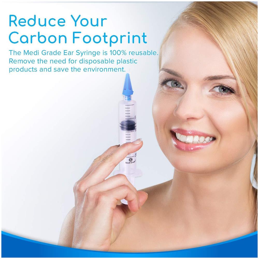 Cerume Remover Siringa Kit - 3 X Soft Quad-stream Cerume Rimozione Suggerimenti - Riutilizzabile Ear Cleaner Da Medi Grade - Migliora Udito E Lorecchio Salute In Modo Naturale - Ear Siringa Kit Per Professional Usa - Foto 4
