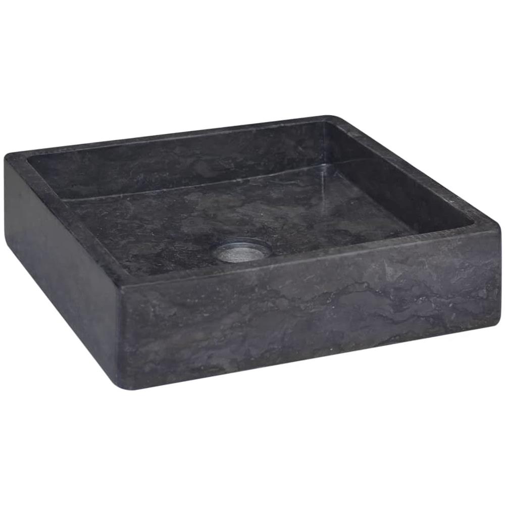 Lavandino Nero 40x40x10 cm in Marmo - Foto 1