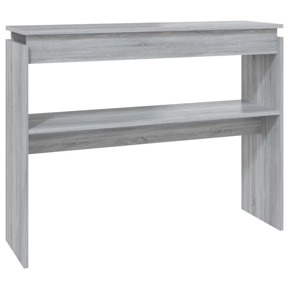 Tavolino Consolle Grigio Sonoma 102x30x80 Cm Legno Multistrato - Foto 2