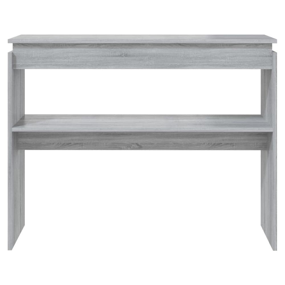 Tavolino Consolle Grigio Sonoma 102x30x80 Cm Legno Multistrato - Foto 3