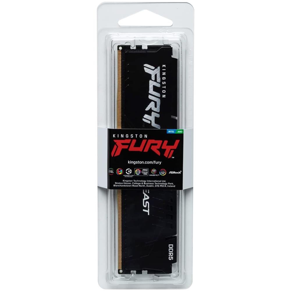 Memoria DIMM FURY Beast Black 32 GB (1x32 GB) DDR5 6000 MHz CL36 Colore Nero - Foto 3