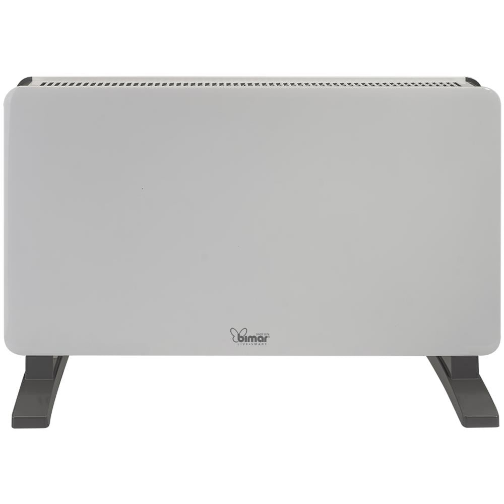 Termoconvettore a Covenzione Naturale HC512 con Funzione Turbo Termostato Ambiente Regolabile Idoneo per Ambienti Fino a 20 mq Potenza 2000 W Colore Bianco /Grigio - Foto 2