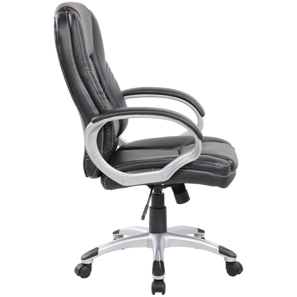 Sedia Da Ufficio Tamworth, Poltrona Direzionale Con Braccioli, Sedia Ergonomica Da Ufficio, 69x63h105/116 Cm, Nero - Foto 4