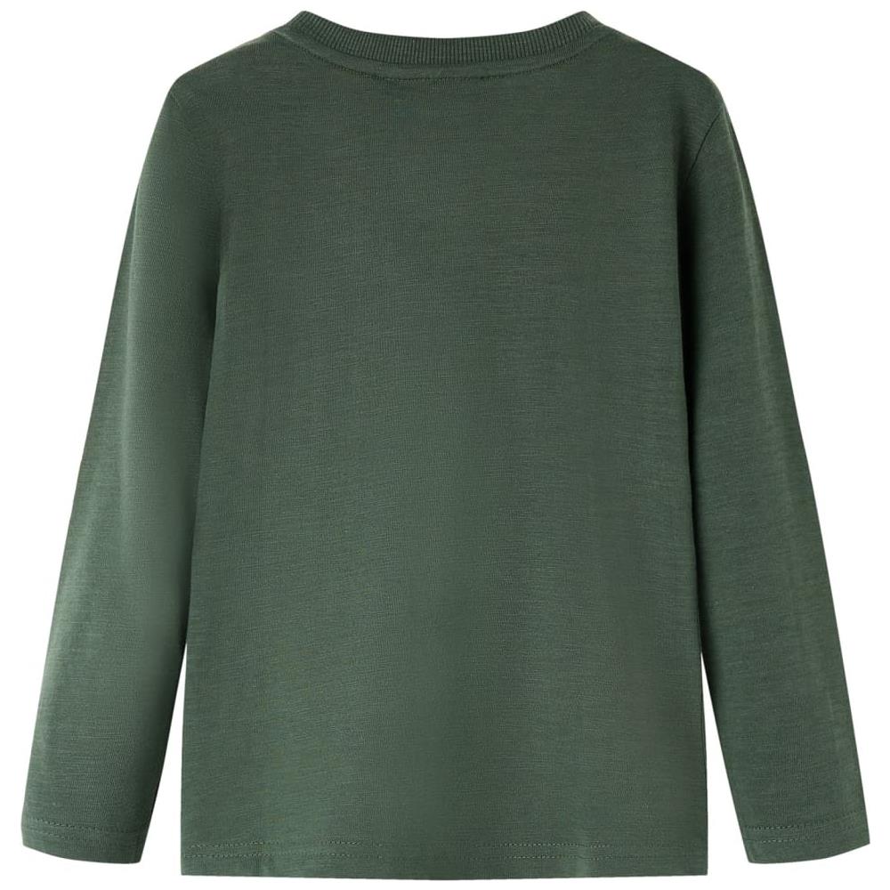 Maglietta Da Bambino A Maniche Lunghe Auto Da Corsa Verde Scuro 128 - Foto 2