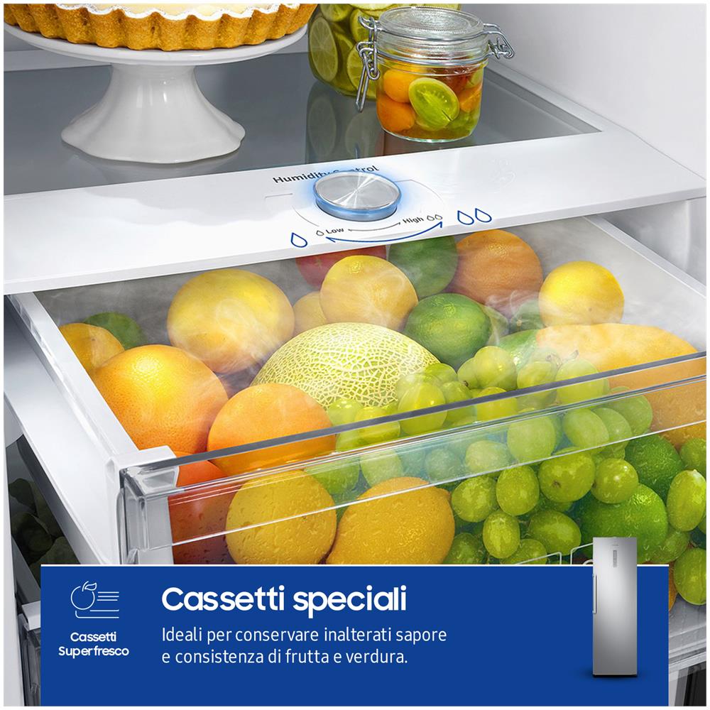 Frigorifero Monoporta RR39C7BC5S9/EF Twin AI Total No Frost Classe E Capacità Lorda 387 litri Colore Acciaio Inossidabile - Foto 11