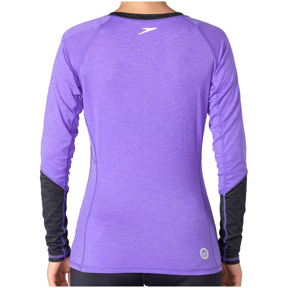 Rashguard casual femminile L /S, Ultra viola /nero - S - Foto 2