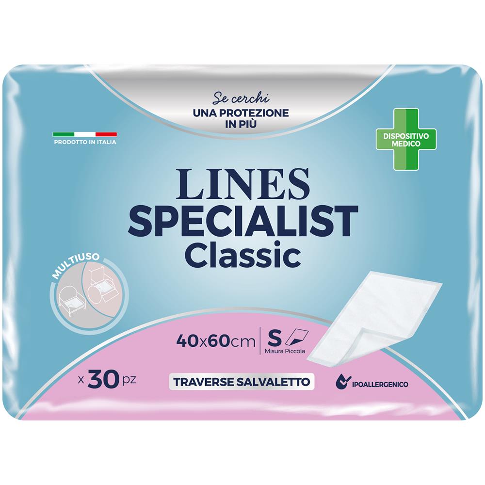 Traversa per Incontinenza Lines Specialist Classic 40X60 cm 30 Pezzi - Foto 1