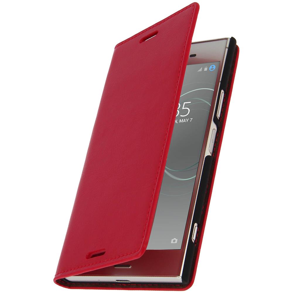 Custodia Per Sony Xperia Xz1 - Serie First Class In Pelle Rossa - Foto 1