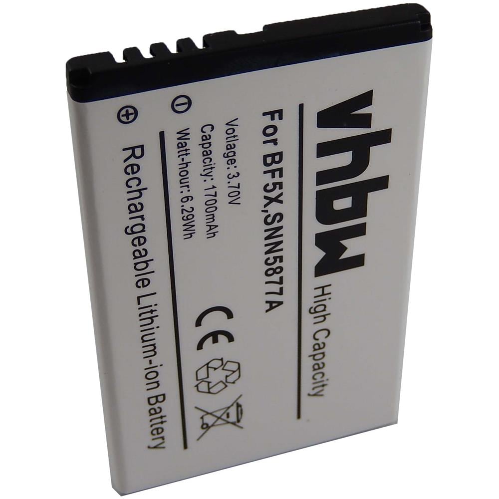 Li-ion Batteria 1700mah (3.7v) Per Cellulari E Smartphone Motorola Bravo, Defy, Defy Xt, Electrify, Jordan Sostituisce Bf5x, Snn5877 - Foto 1