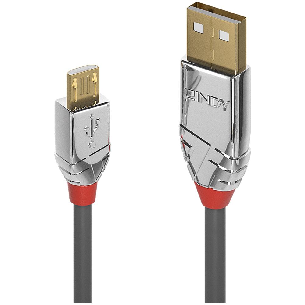 36650 Cavo Usb 0,5 M Usb 2.0 Usb A Micro-usb B Grigio (0.5m Usb 2.0 Type A To - Micro-b Cable, Cromo Line - Warran - Foto 1