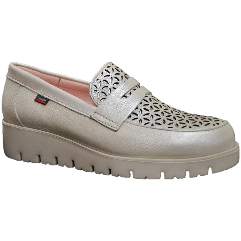 89851 Sneakers Scarpe Slip On Mocassini Ultralight Donna Pelle Beige 37 - Foto 1