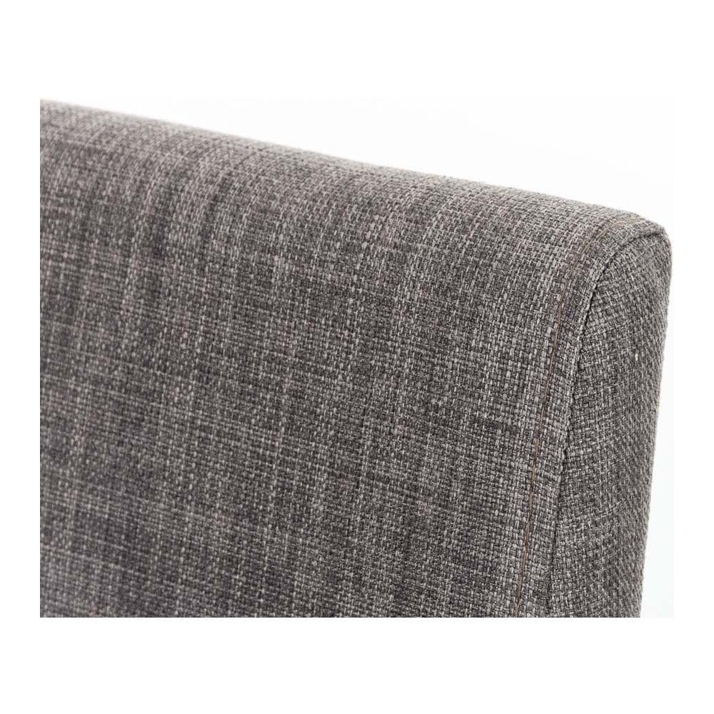 Sgabello Bar Panama in Tessuto I Sgabello Alto Girevole E Regolabile 58-82 CM Grigio Base Metallo Opaco Bianco - Foto 5