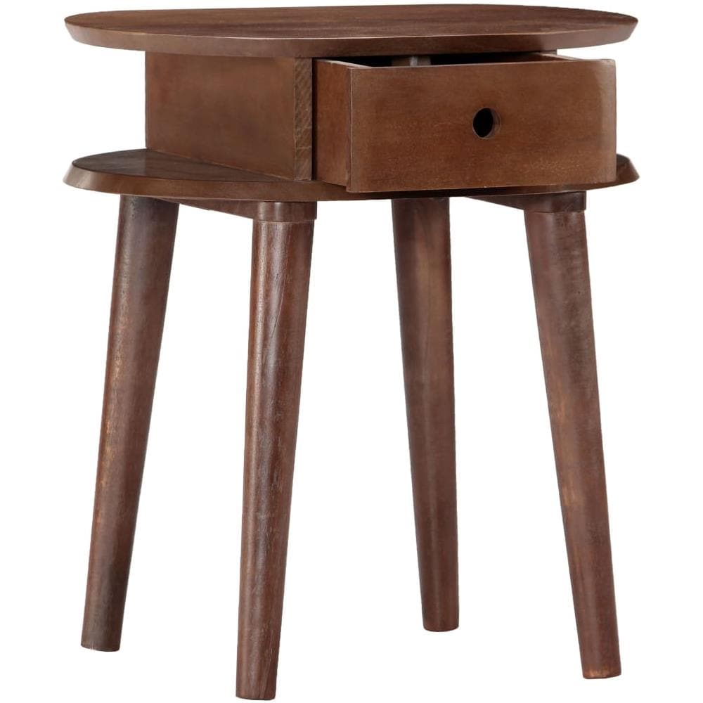Comodino 50x35x55 Cm In Legno Massello Di Acacia - Foto 2