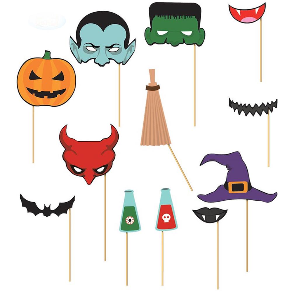 Kit Photobooth 12 Accessori Halloween - Foto 1