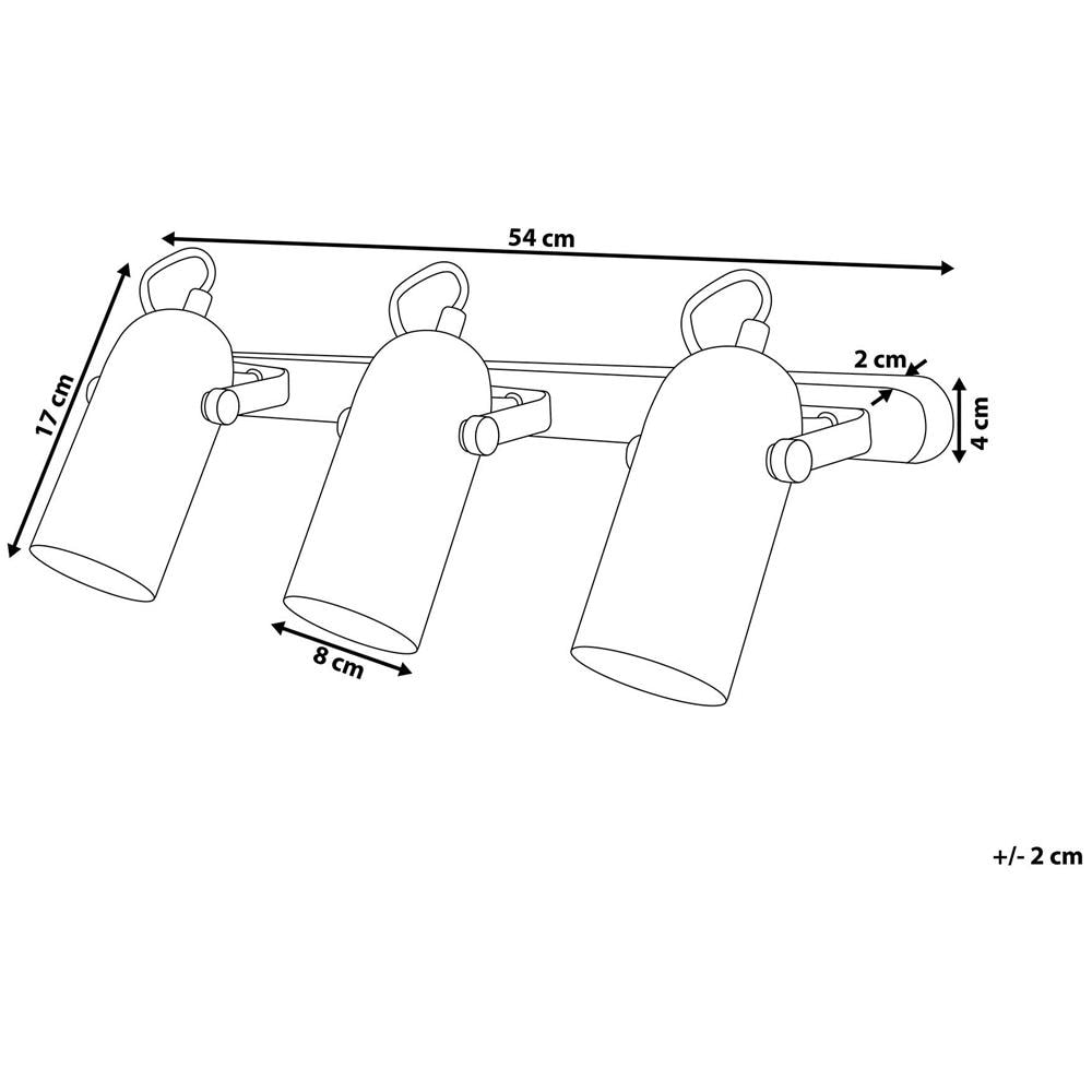 Applique A 3 Luci In Metallo Nero Tyria - Foto 2
