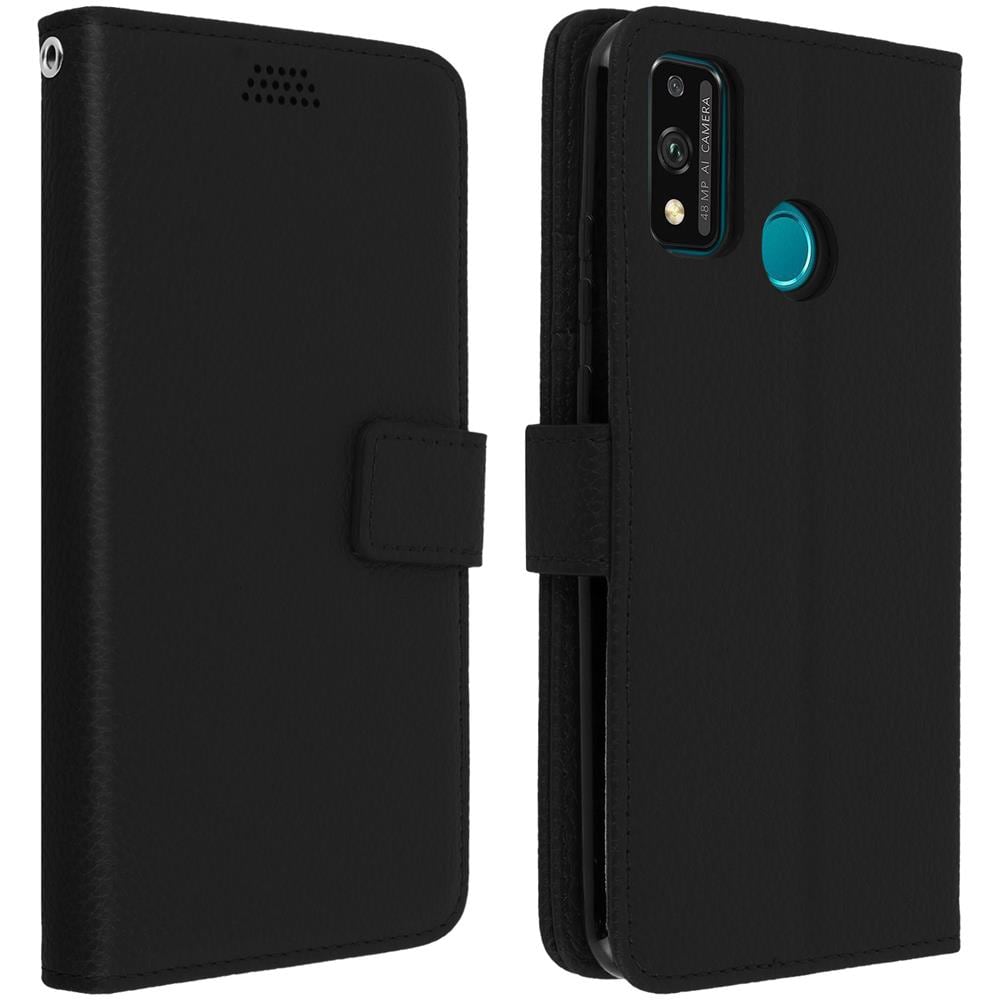 Custodia Honor 9x Lite Portafoglio Supporto Video Cover Soft Touch Nero - Foto 1