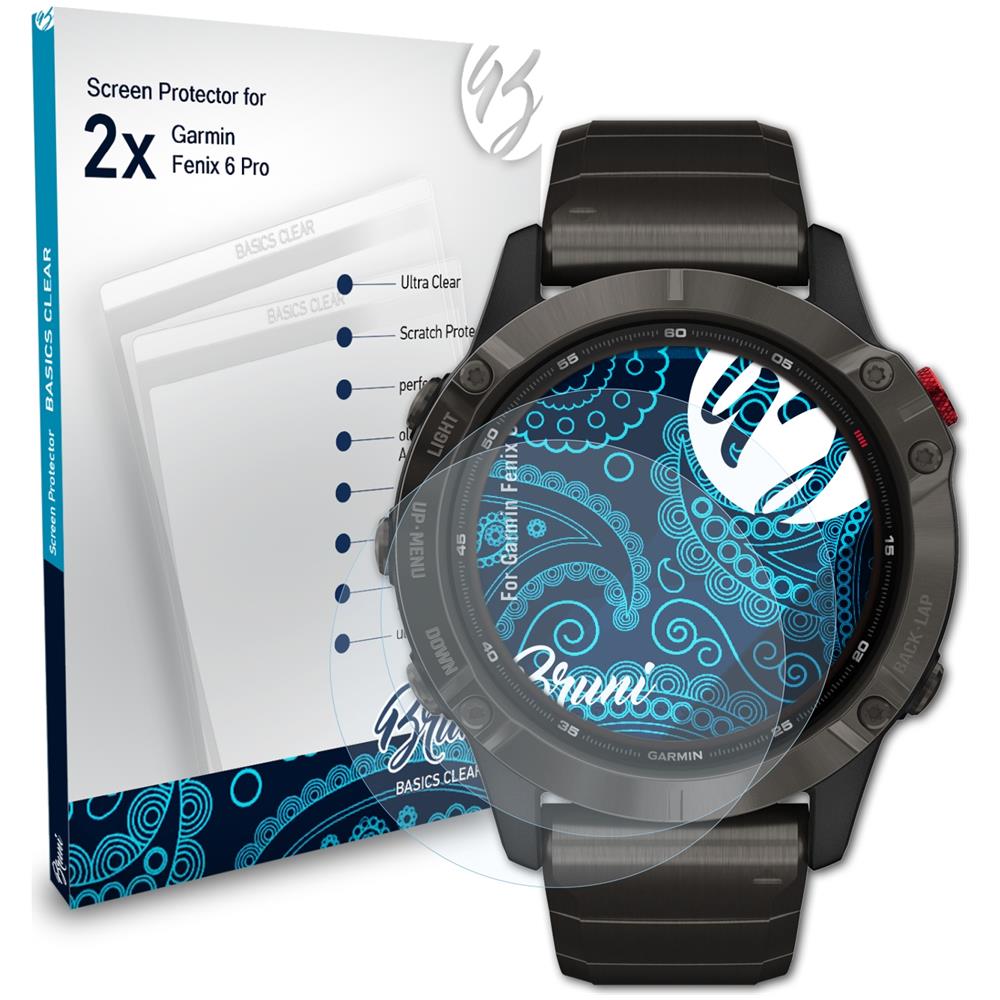 BRUNI - Pellicola Protettiva Compatibile Con Garmin Fenix 6 Pro Pellicola  Proteggi, Cristallino Proteggi Schermo (2x) - ePRICE