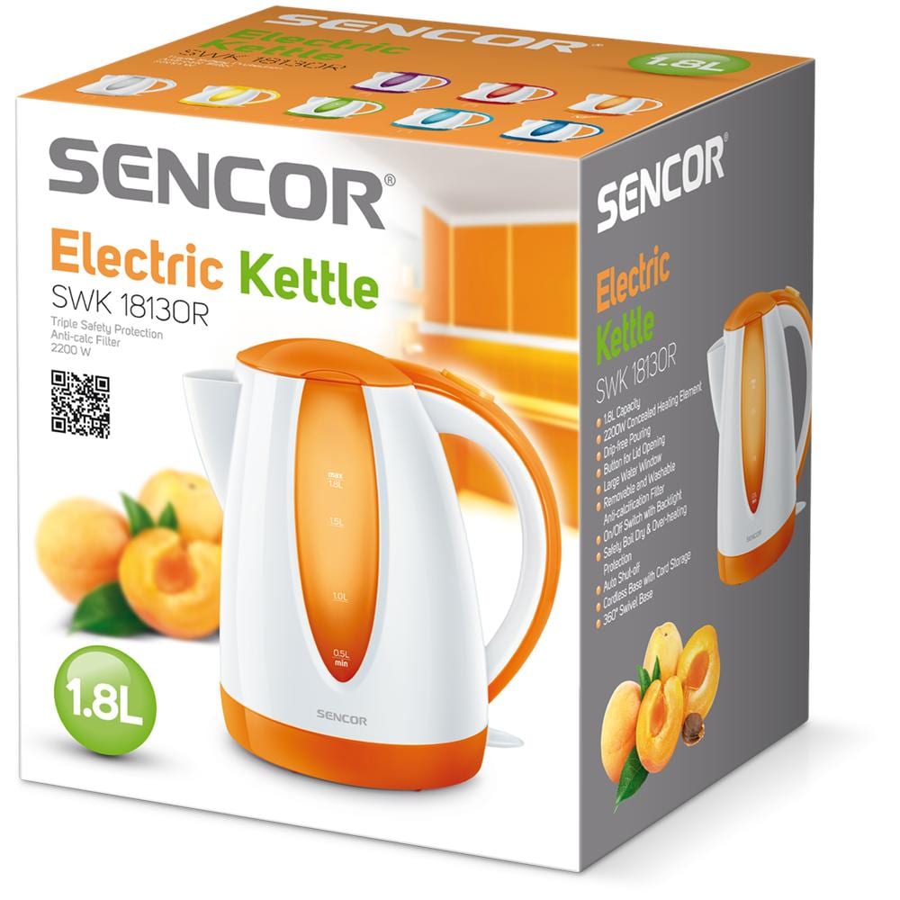 Bollitore Capacità 1.8 Litri Colore Arancione - Foto 2