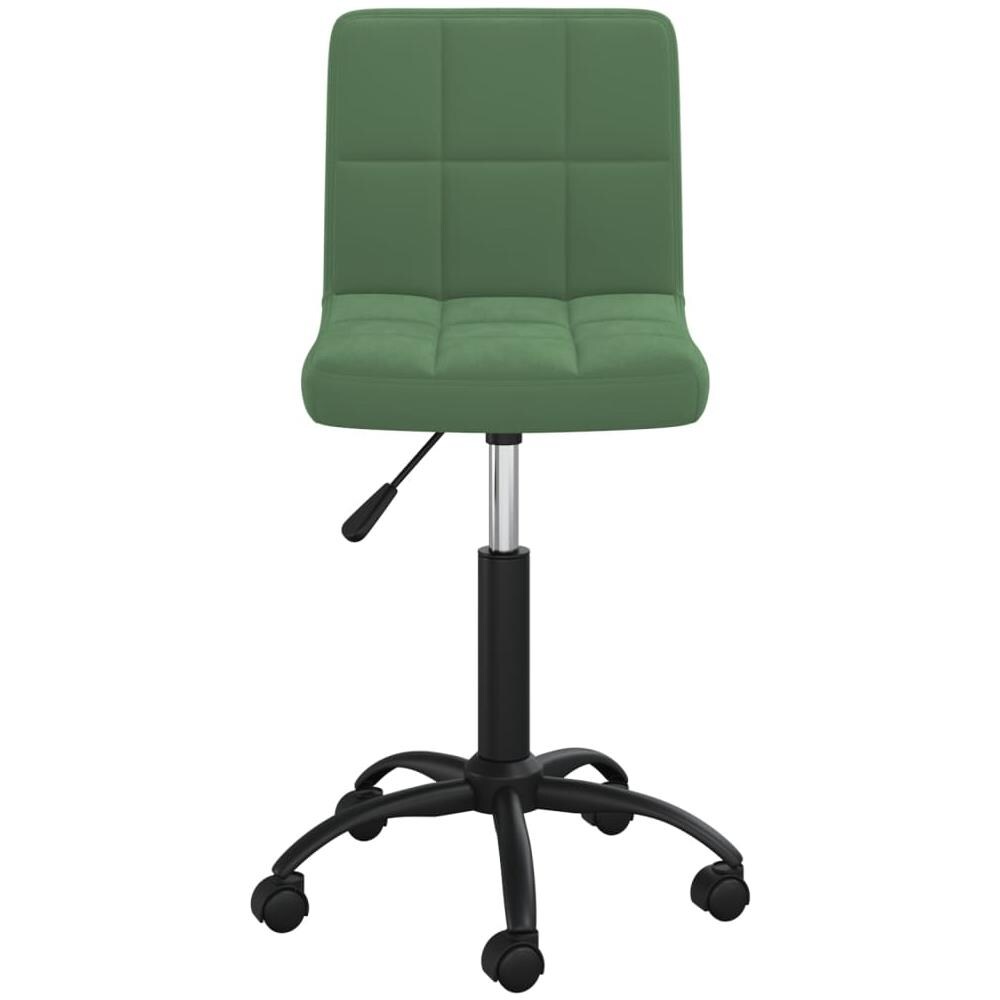 Sedia Da Ufficio Girevole Verde Scuro In Velluto - Foto 2