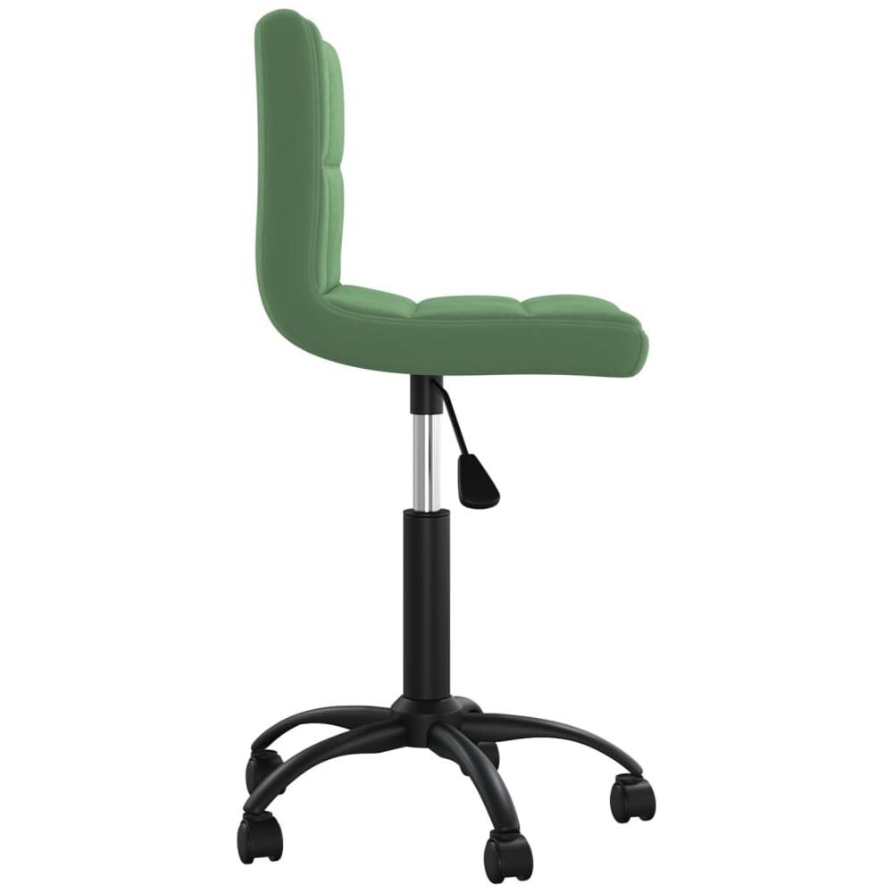 Sedia Da Ufficio Girevole Verde Scuro In Velluto - Foto 3