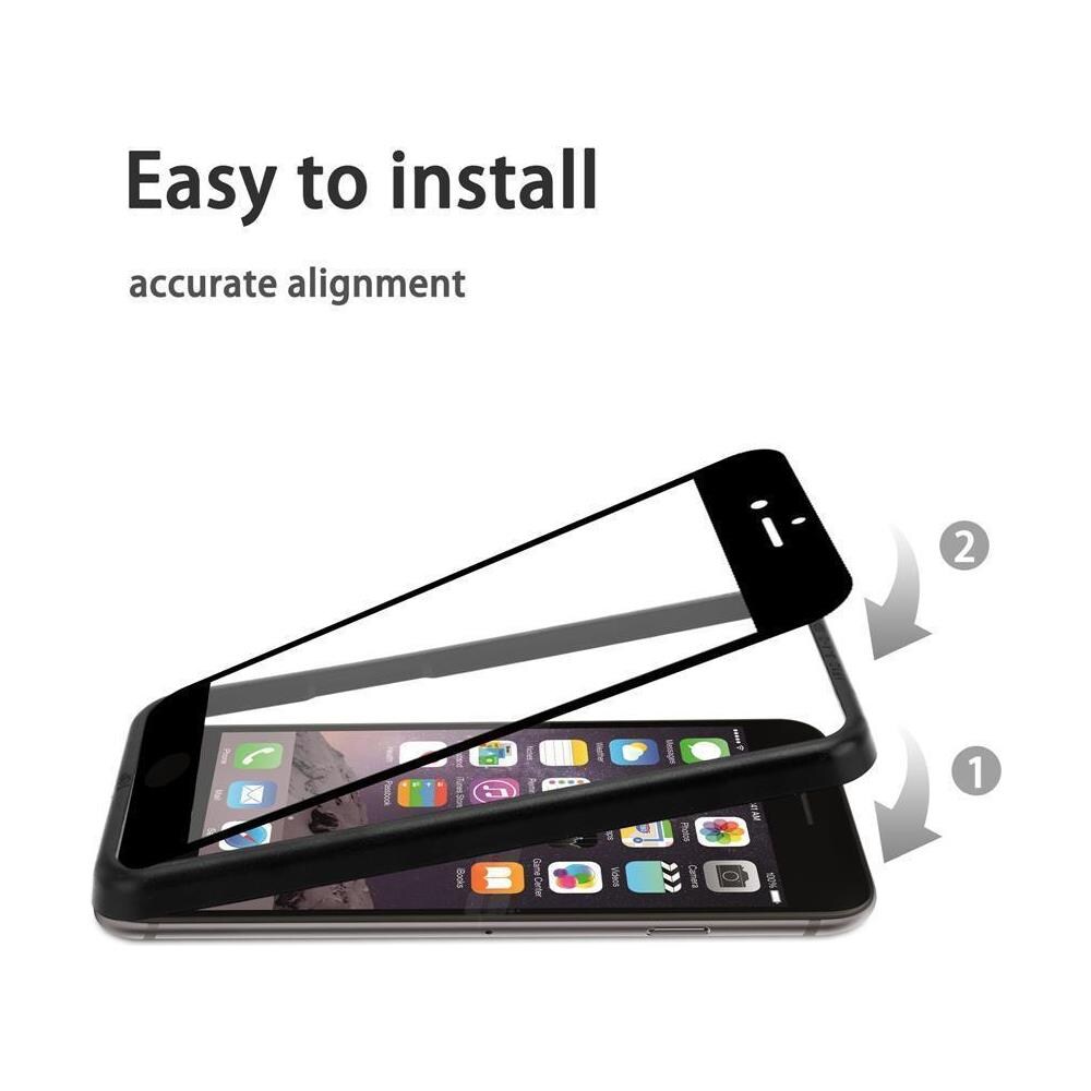 Cadorabo 3x Vetro Temperato A Schermo Intero Compatibile Con Apple Iphone 7 / 8 Plus In Trasparente Con Nero - 3x Vetro Temperato (tempered) Di Protezione Del Display Con Aiuto Per L'installazione - Foto 2