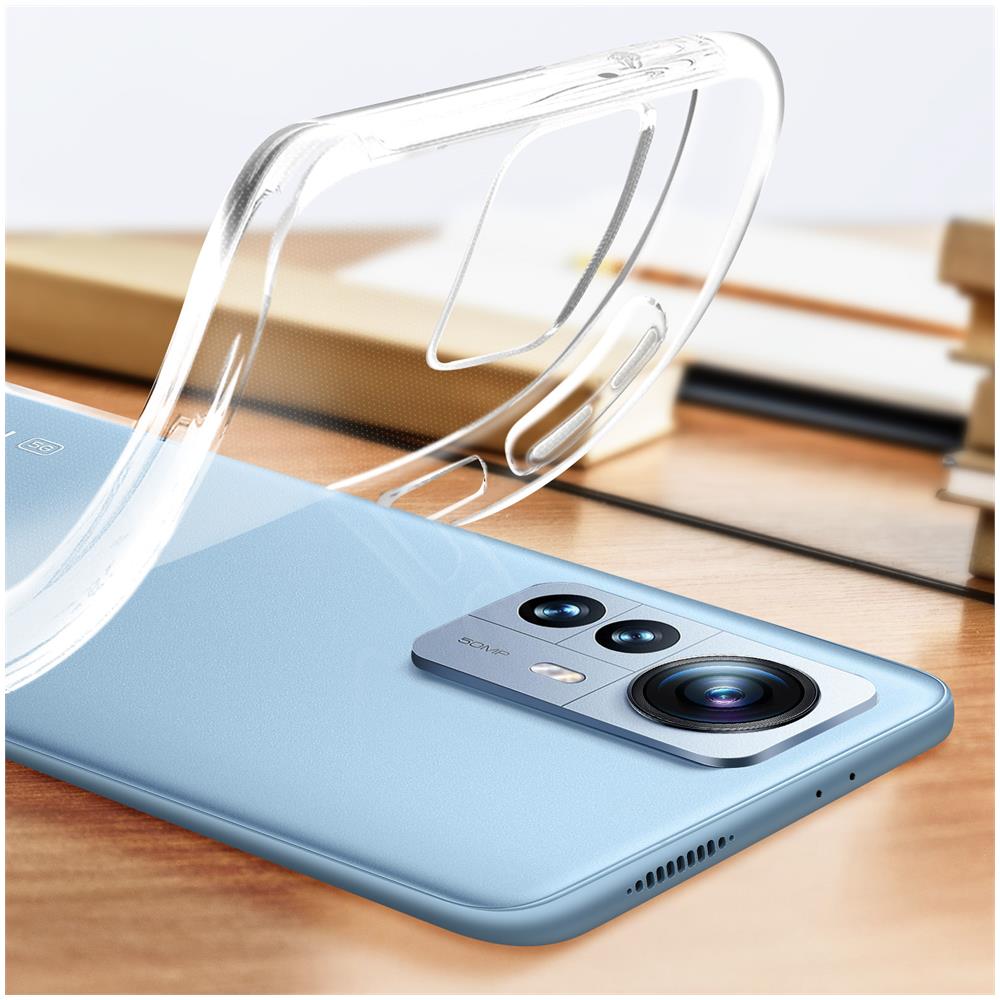 Cover Xiaomi 12 Pro Silicone Flessibile Sottile Leggero Trasparente - Foto 5