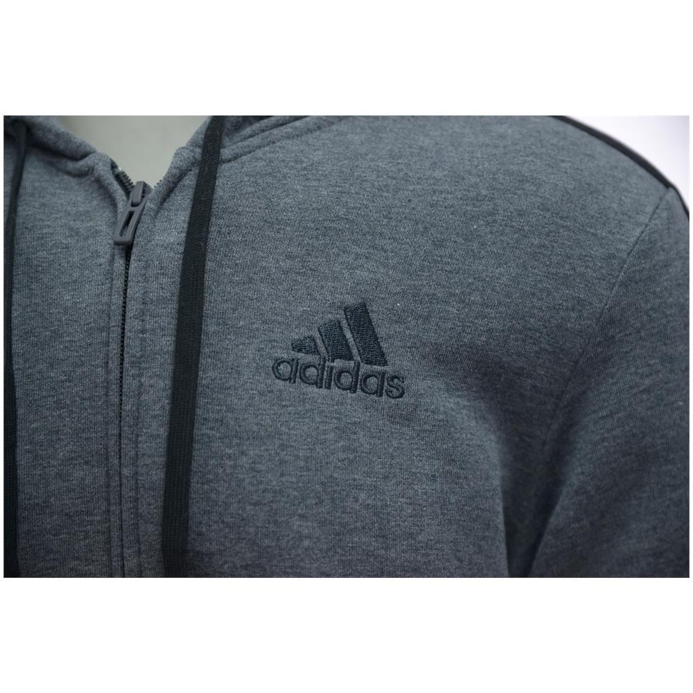 Essentials Fleece 3-stripes Hb0042, Uomini, Grigio, Xs - Foto 5