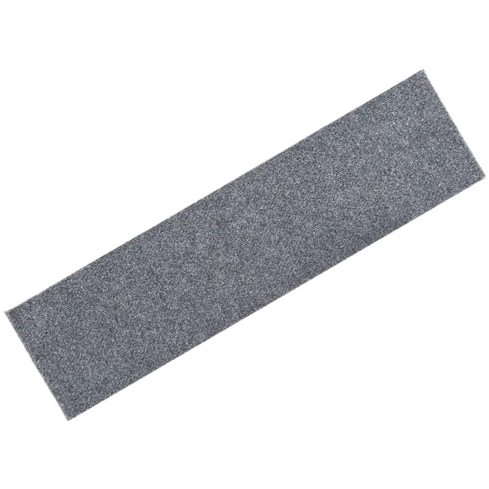 Tappeti Adesivi Rettangolari Scale 15 Pz 76x20 Cm Grigio Chiaro - Foto 1