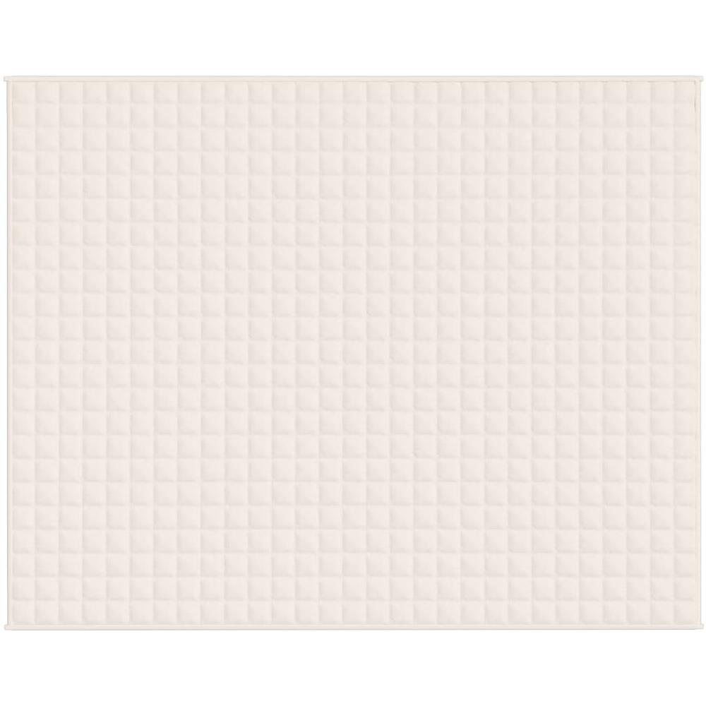 Coperta Ponderata Crema Chiaro 235x290 cm 15 kg Tessuto - Foto 2