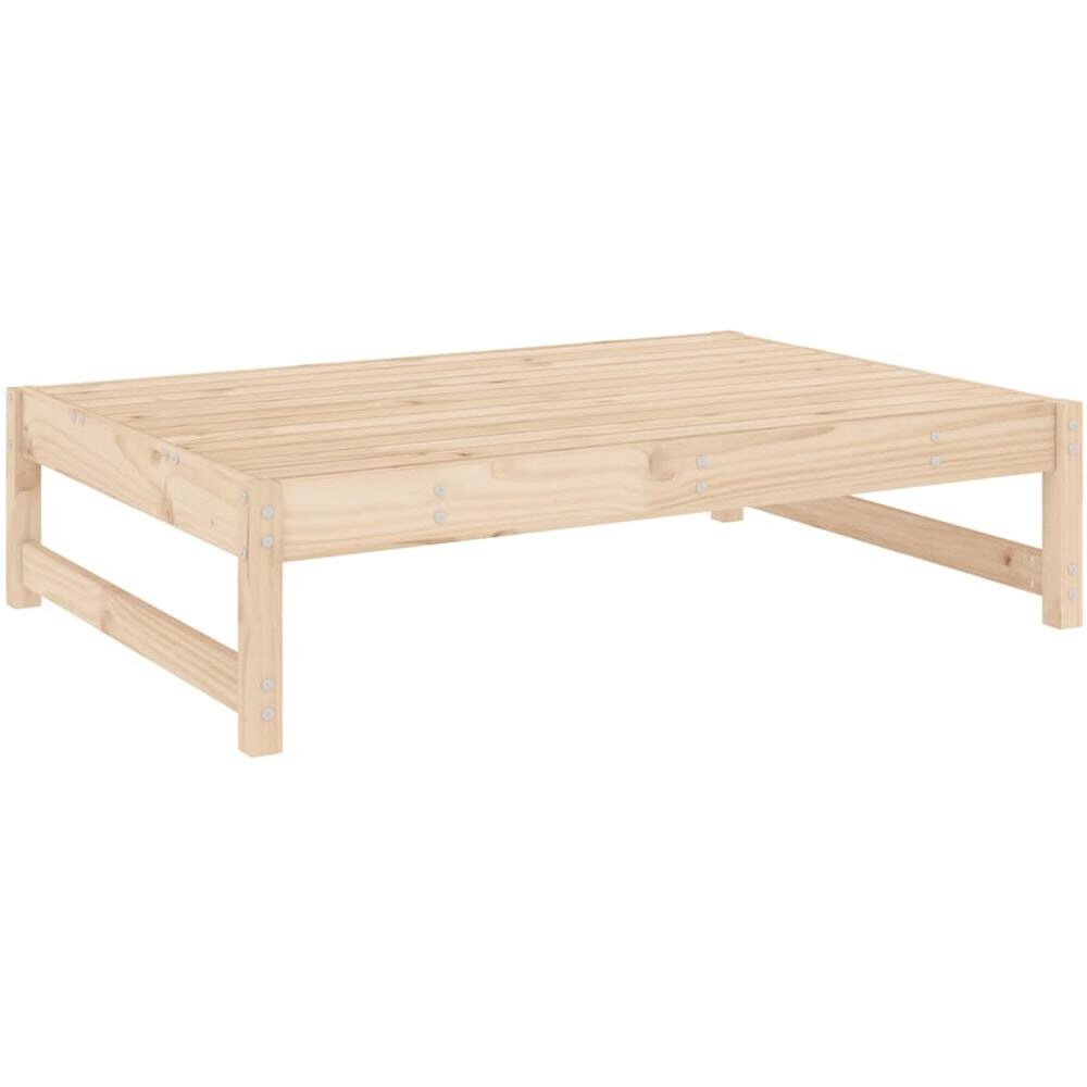 Poggiapiedi Da Giardino 120x80 Cm In Legno Massello Di Pino - Foto 3