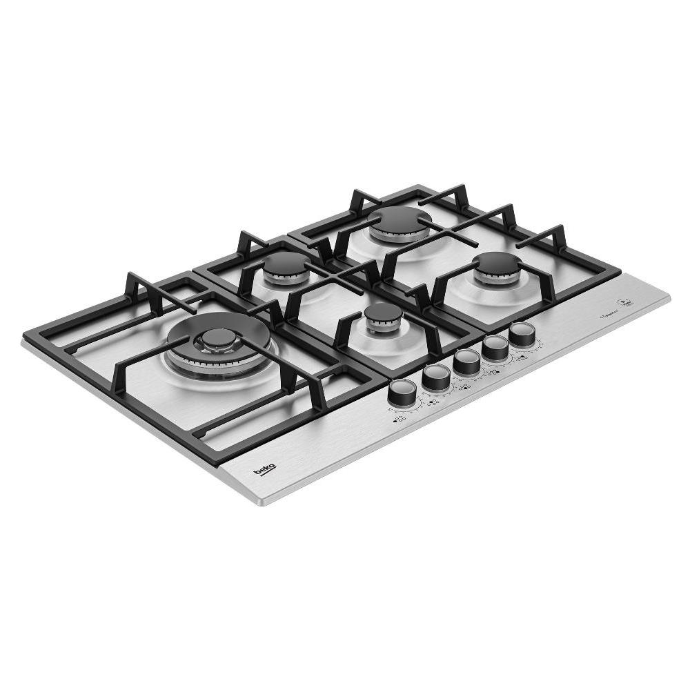 Piano Cottura A Gas HIAL75226SXE 5 Fuochi A Gas 75 Cm 4 Bruciatori / 1 Wok - Foto 2